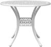 vidaXL Gartentisch Weiß Ø90x75 cm Aluminiumguss 4002809 Bild 5