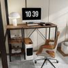 Etagenbett Hochbett mit Schreibtisch und Kleiderschrank, Eisenbett, Eckleiter mit Treppe und Stauraum, schwarz Bild 5