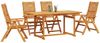 vidaXL Garten Essgruppe 5 pcs Braun Massivholz Akazie 3375720 Bild 3