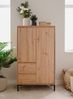 Finori Korsika 53A Highboard, Dekor Artisan Oak | Highboard für Wohnzimmer | Maß: B x H x T ca. 81 x 139 x 40 cm | Highboard mit 2 Türen, 4 Einlegeböden und 2 Schubkästen Bild 2