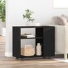 vidaXL Beistelltisch Schwarze Eiche 70 x 35 x 60 cm Holzwerkstoff 862496 Bild 3