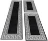 Carpettex Kurzflor-Bettumrandung Mäander-Design, Höhe 12 mm, (Bett-Set, 3-tlg, Bettvorlage), Schlafzimmer Teppich Bettumrandung Läufer Set 3 teilig Bild 5