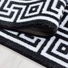 Carpettex Kurzflor-Bettumrandung Mäander-Design, Höhe 12 mm, (Bett-Set, 3-tlg, Bettvorlage), Schlafzimmer Teppich Bettumrandung Läufer Set 3 teilig Bild 2