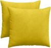 vidaXL Sofakissen 2 Stück Gelb 45 x 45 cm Cordstoff 42013935 Bild 2