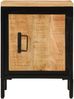 vidaXL Nachttisch 40x30x52,5 cm Raues Massivholz Mango 358503 Bild 3