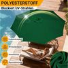 Clanmacy Sonnenschirm Sonnenschirm Ø350 cm Balkonschirm Gartenschirm UV50+ ohne Knick Grün, LxB: 350x350 cm, Stabiler knickbar/für Garten, Balkon, Terasse/Sonnenschutz Bild 2