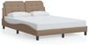 Einzelbettgestell Design für Erwachsene mit LED ohne Matratze Cappuccino-Braun 120x200 cm d3508e Bild 5