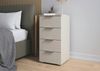 OTTO home Schubkastenkommode Highboard Sideboard Schubladenkommode Kommode Schlafzimmer ASTANA (Breite 40 cm / Höhe 81 cm), mit 4 geräumigen Schubladen, Kantengriff in Alufarben MADE IN GERMANY Bild 2
