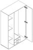 Kleiderschrank >Kitty II< in Sonoma-Eiche - 120x197x53cm (BxHxT) Bild 3