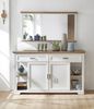 Sideboard JASMIN Pinie weiß Nachbildung mit offenen Fächern Bild 4