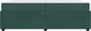 vidaXL Bettrahmen mit Matratze Dunkelgrün 200 x 200 cm Stoff 3398441 Bild 5