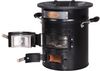 Raketenofen LOTI - Edelstahl Schwarz 29,5 x 26,5 x 26,5 cm | Rocket Stove für Dutch Oven Rocketstove für Grillpfanne Bild 4