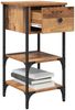 vidaXL Nachttisch 2 pcs Braun 33,5 x 36 x 70 cm Holzwerkstoff 871237 Bild 3