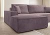 Selsey 'Farese ' Ecksofa mit Cordbezug, Schlaffunktion und Stauraum, Rosa, links Bild 3