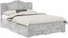 vidaXL Bettrahmen mit Kopfteil Beton Grau 150 x 200 cm Holzwerkstoff 3413590 Bild 2
