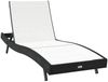 vidaXL Sonnenliege Schwarz und Weiß 197 x 70 x 82 cm Poly-Rattan 42009978 Bild 2