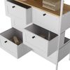 Kommode Belaro Weiß 80 x 95 cm 6 Schubladen Vicco Bild 5