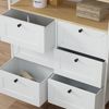 Kommode Belaro Weiß 80 x 95 cm 6 Schubladen Vicco Bild 4
