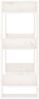 vidaXL Bücherregal/Raumteiler Weiß 60x35x91 cm Massivholz Kiefer 813880 Bild 4
