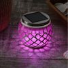MARELIDA LED Solarleuchte Solar Windlicht Mosaik Glas Solarglas Mosaikleuchte für Balkon rot, LED Classic, kaltweiss (5300K bis 6000K) Bild 2