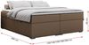 Boxspringbett - Doppelbett mit Multipocket-Matratze - BESS -200x200 - Braun Kunstleder - H4 Bild 5