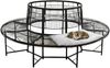 DanDiBo Baumbank Rund Wetterfest Metall D-200cm 96723 Gartenbank Rundbank Sitzbank Bank Schmiedeeisen Parkbank Bild 2