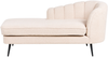 Chaiselongue Bouclé hellbeige rechtsseitig ALLIER Bild 4