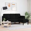 vidaXL Sofa Set mit Kissen Schwarz Polyester 42001931 Bild 3