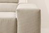KAWOLA Sofa NEVADA Ecksofa Feincord beige mit motorischem Sitzvorzug Recamiere links 70 x 215 x 319 cm Bild 4