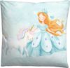 biberna Feinbiber Bettwäsche 0004524 PRINZESSIN EINHORN, ciel, 1x 135x200 cm + 1x 80x80 cm Bild 3