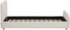 Vente-unique - ROGADI Bett Stoff Weiß - B 201 cm x H 80 cm x L 97 cm Bild 4