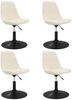 vidaXL Esszimmerstühle 4 Stk. Drehbar Creme Samt 338389 Bild 2