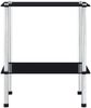 vidaXL Regal mit 2 Ablagen Schwarz 40x40x47 cm Hartglas 249508 Bild 2