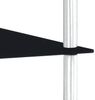 vidaXL Regal mit 2 Ablagen Schwarz 40x40x47 cm Hartglas 249508 Bild 3