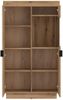 Stauraumvitrine >DELAMAR< in Coast Evoke Eiche Dekor - 80,4x140,2x39,6 (BxHxT) Bild 2