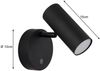 LED Wandlampe, Touchdimmer, schwarz, beweglich, Akku, H 12,5 cm Bild 4
