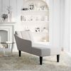 vidaXL Chaiselongue mit Rechter Armlehne Wolkengrau Stoff 4009805 Bild 2