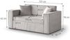 Beautysofa Schlafsofa Dave II, Die Lieferung gilt für die Einbringung in die Wohnung, Liegefläche 188x122 cm, Bettkasten, Loungesofa mit Relaxfunktion, Bettfunktion Bild 3