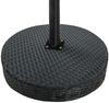 vidaXL Gartentisch Schwarz 60,5x106 cm Poly Rattan 45856 Bild 3