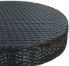 vidaXL Gartentisch Schwarz 60,5x106 cm Poly Rattan 45856 Bild 4