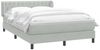 vidaXL Boxspringbett mit Matratze Hellgrau 160x220 cm Samt 3317823 Bild 3