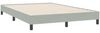 vidaXL Boxspringbett mit Matratze Hellgrau 160x220 cm Samt 3317823 Bild 5