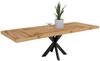 Esstisch Elgin 1 210-310x80x100 Holzwerkstoff Schwarz/Wotan Eiche Bild 2