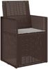 vidaXL Garten Esszimmerstühle 2 pcs Braun und Hellgrau PP 899992 Bild 4