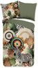 hip Wendebettwäsche Janay, Satin, 2 teilig, Satin, Reißverschluss, Wendeoptik, Mandala, Zebra, grün Bild 2