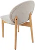 Vente-unique - ISADIO Stuhl Stoff Beige - B 59,5 cm x H 83 cm x L 50,5 cm Bild 5