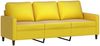 vidaXL 3-Sitzer-Sofa mit Hocker Gelb 180 cm Samt 3201061 Bild 4