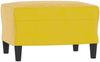 vidaXL 3-Sitzer-Sofa mit Hocker Gelb 180 cm Samt 3201061 Bild 5