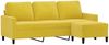 vidaXL 3-Sitzer-Sofa mit Hocker Gelb 180 cm Samt 3201061 Bild 3
