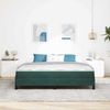 vidaXL Boxspringbett mit Matratze Dunkelgrün 180 x 220 cm Stoff 3398806 Bild 3